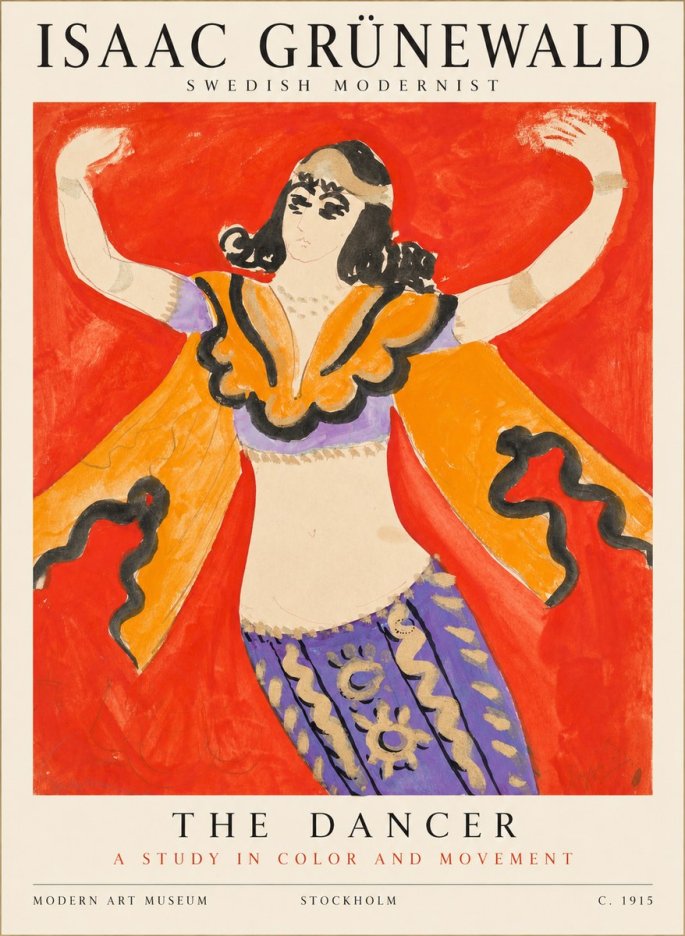 Isaac Grünewald The Dancer I No1 - Póster