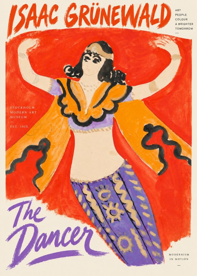 Isaac Grünewald The Dancer I No4 - Póster