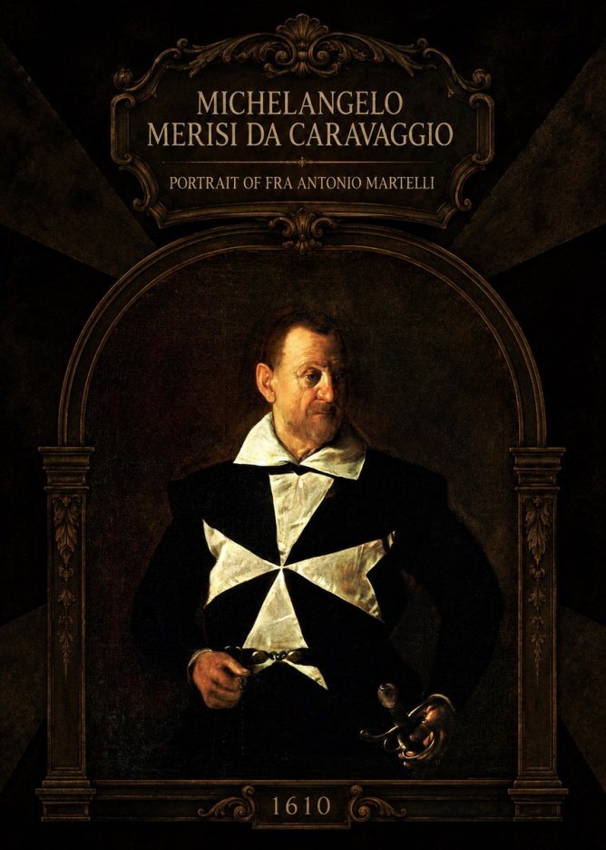 Michelangelo Merisi da Caravaggio Portrait of Fra Antonio Martelli No4 - Póster