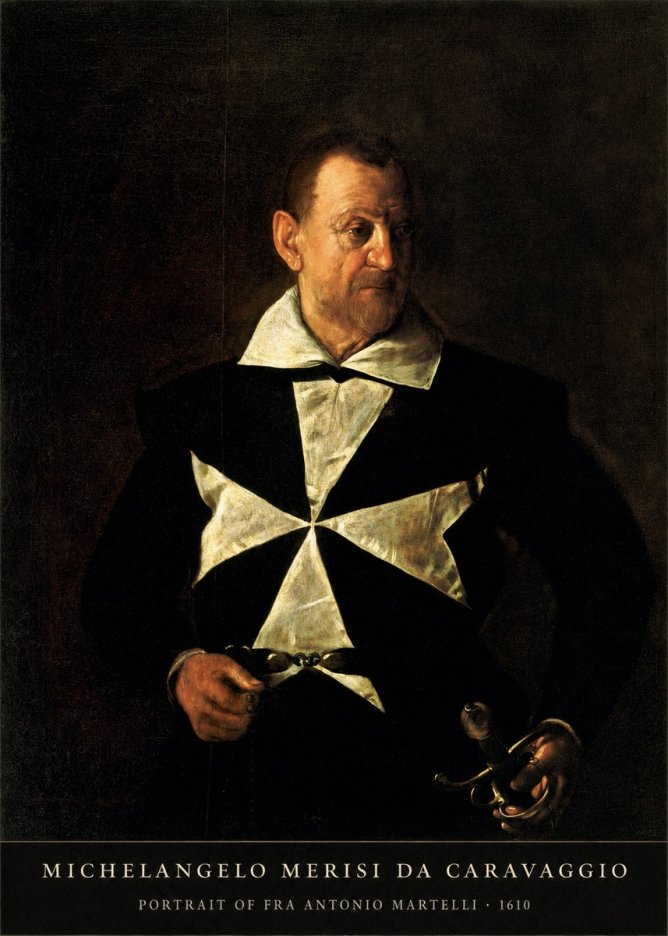 Michelangelo Merisi da Caravaggio Portrait of Fra Antonio Martelli No5 - Póster