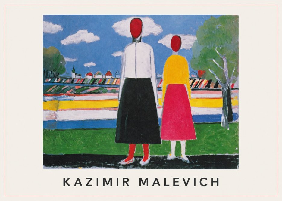 Kazimir Malevich Two Figures No1 - Póster
