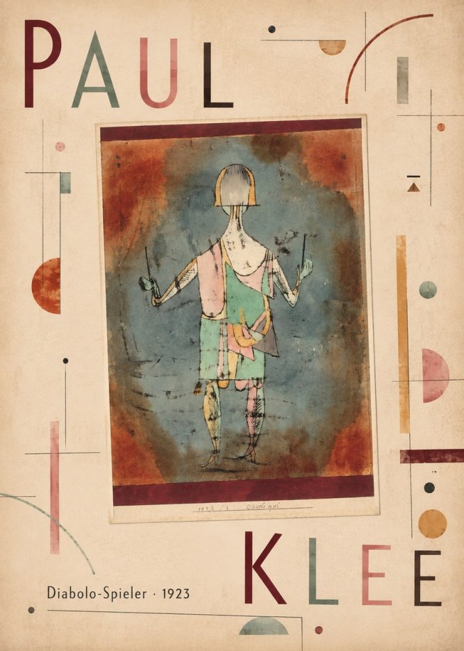 Paul Klee Diabolo-spieler No4 - Póster