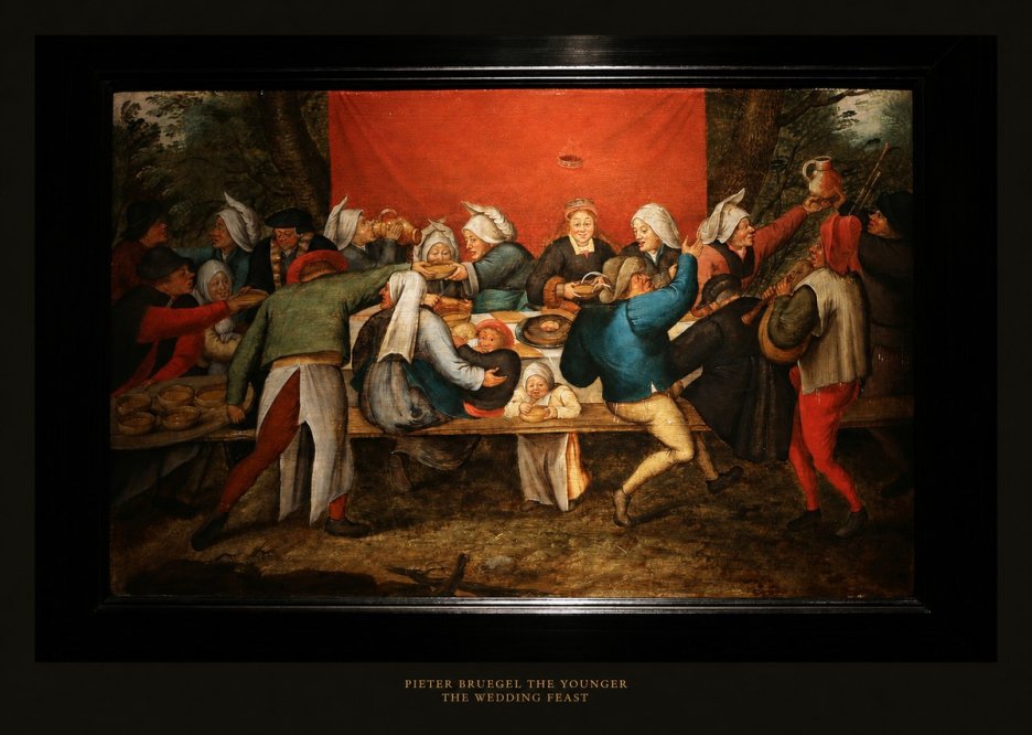 Pieter Bruegel The Wedding Feast No5 - Póster