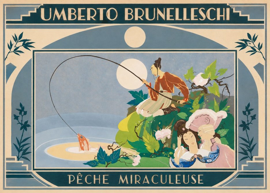 Umberto Brunelleschi Pêche Miraculeuse No4 - Póster