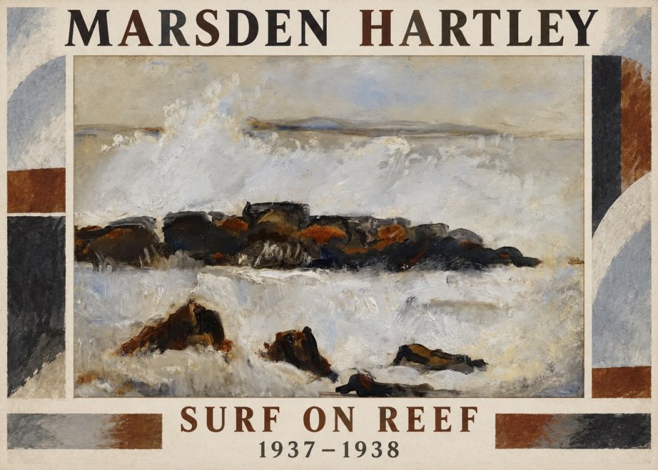Marsden Hartley Surf on Reef No1 - Póster