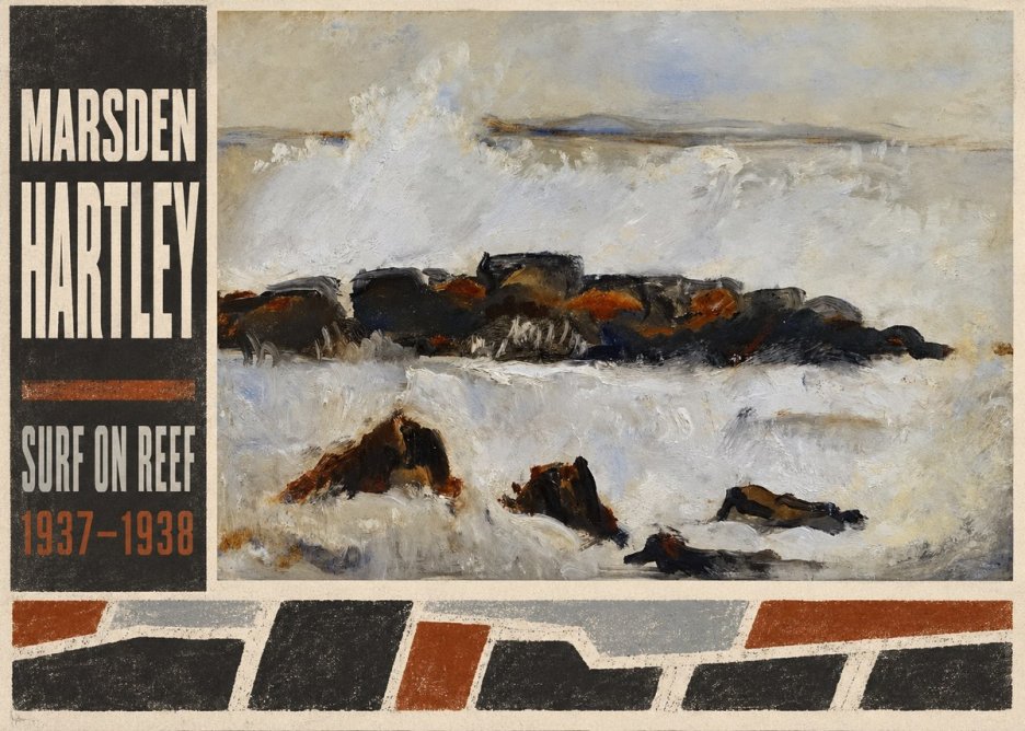 Marsden Hartley Surf on Reef No2 - Póster