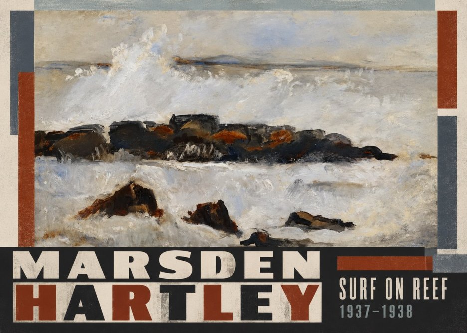 Marsden Hartley Surf on Reef No5 - Póster