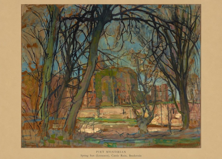 Piet Mondrian Spring Sun (Lentezon), Castle Ruin, Brederode No6 - Póster