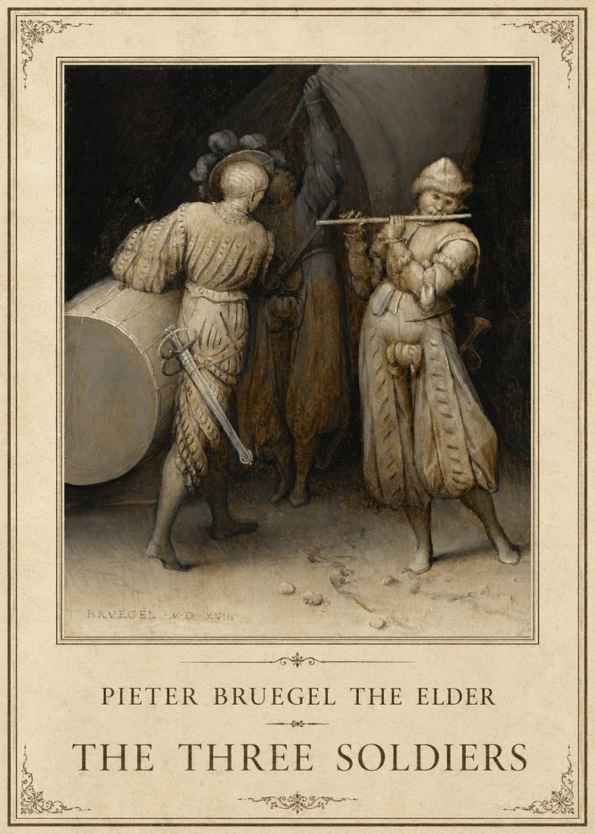 Pieter Bruegel The Three Soldiers No1 - Póster
