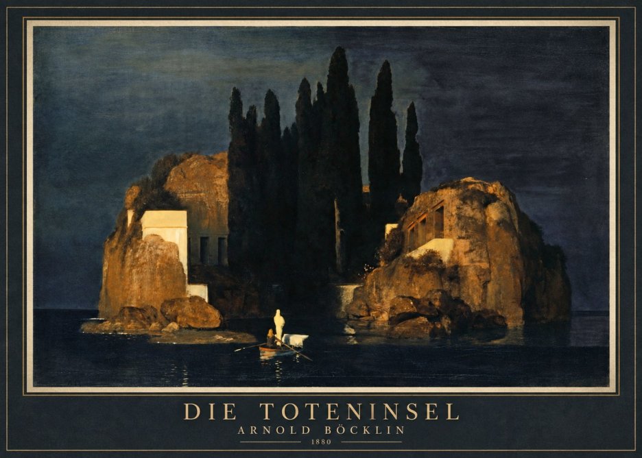 Arnold Böcklin Die Toteninsel VI No1 - Póster