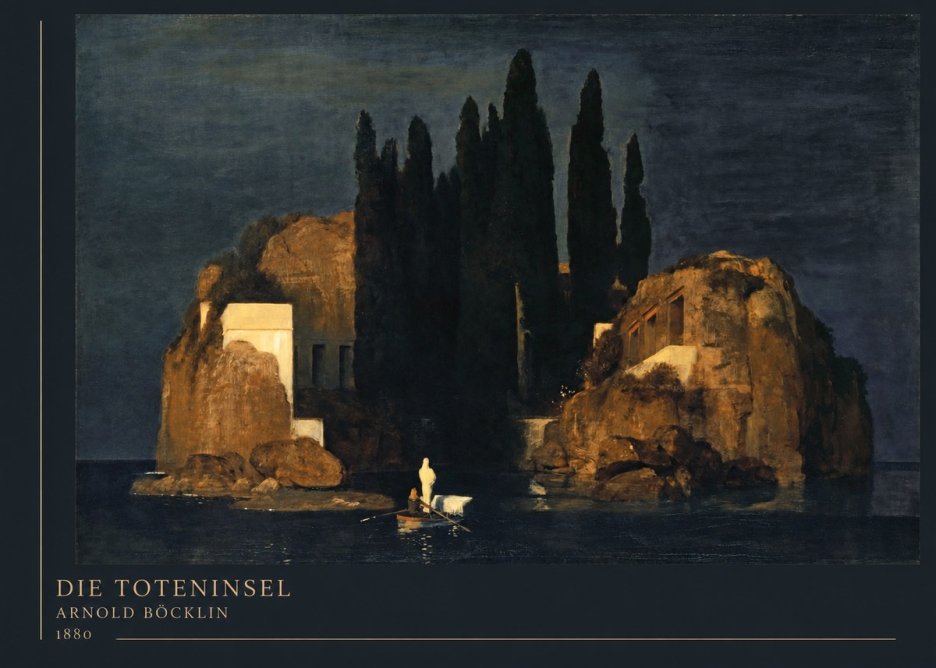 Arnold Böcklin Die Toteninsel VI No4 - Póster