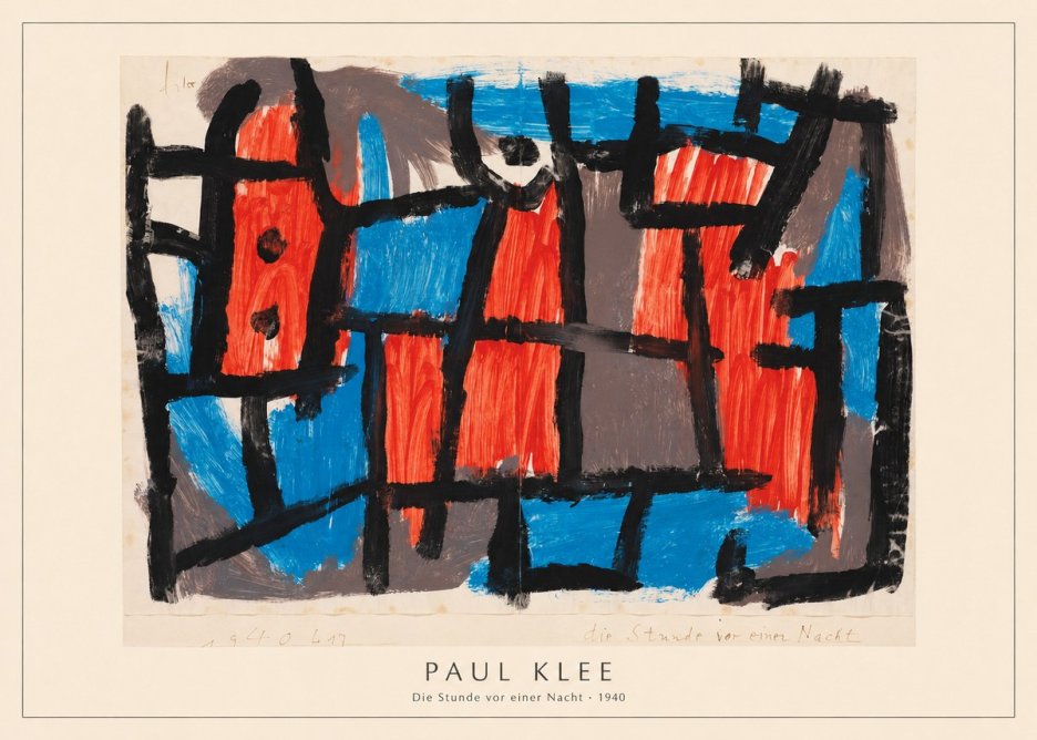 Paul Klee Die Stunde Vor Einer Nacht No4 - Póster