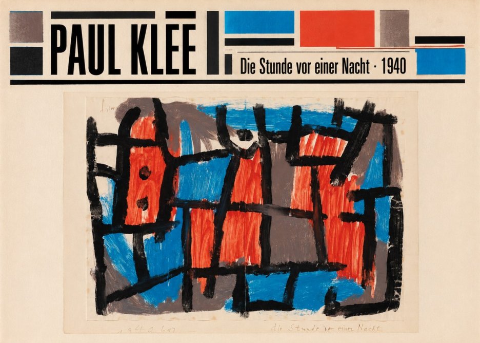 Paul Klee Die Stunde Vor Einer Nacht No6 - Póster