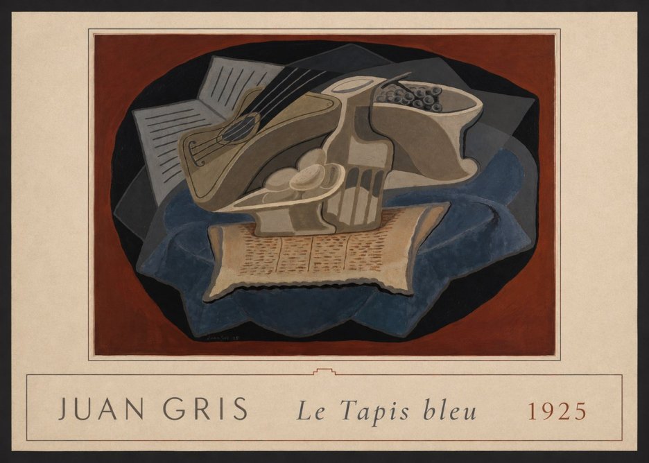 Juan Gris Le Tapis Bleu No4 - Póster
