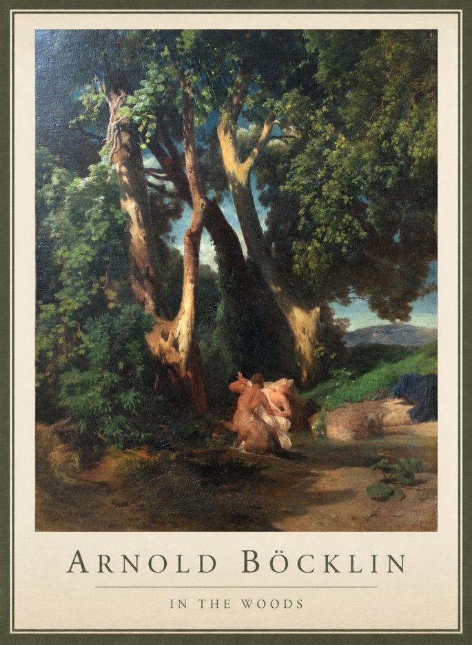 Arnold Böcklin In the Woods No1 - Póster