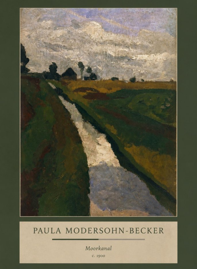 Paula Modersohn-Becker Moorkanal No3 - Póster