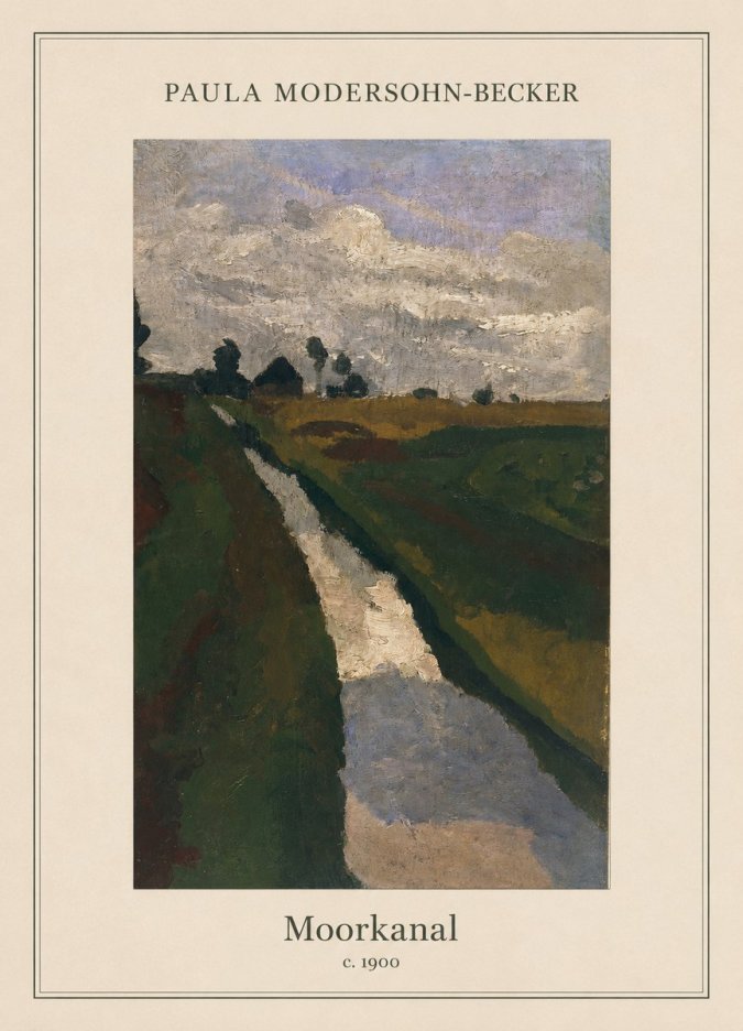 Paula Modersohn-Becker Moorkanal No5 - Póster