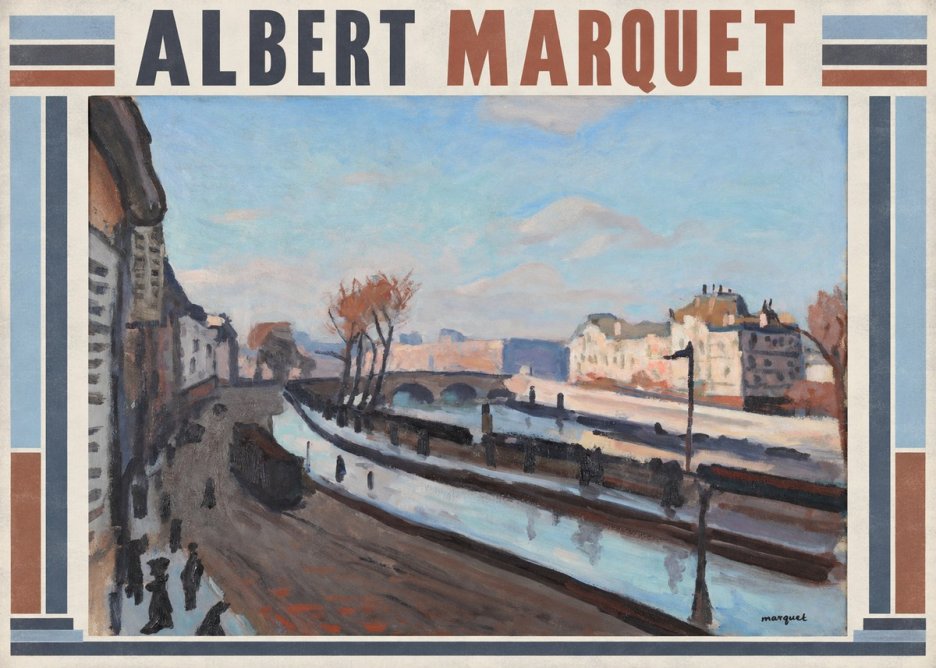 Albert Marquet Le Pont-neuf No5 - Póster