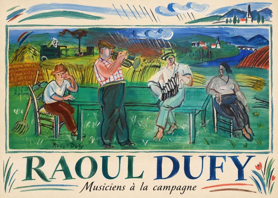 Raoul Dufy Musiciens À La Campagne No1 - Póster