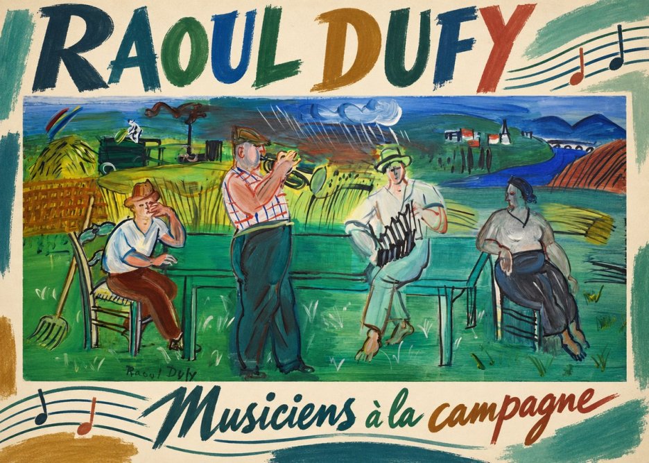 Raoul Dufy Musiciens À La Campagne No3 - Póster