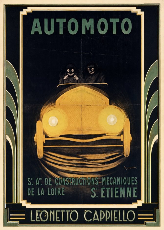 Leonetto Cappiello Automoto No1 - Póster