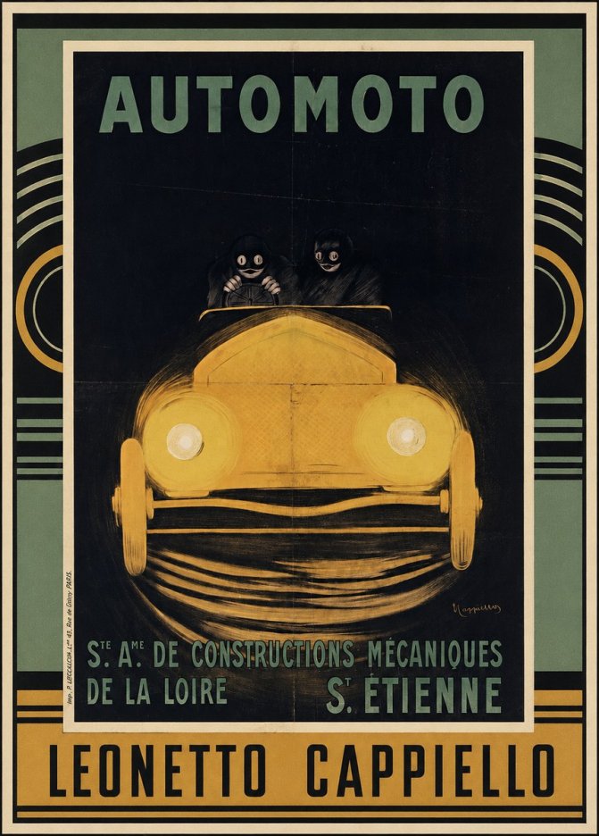 Leonetto Cappiello Automoto No3 - Póster