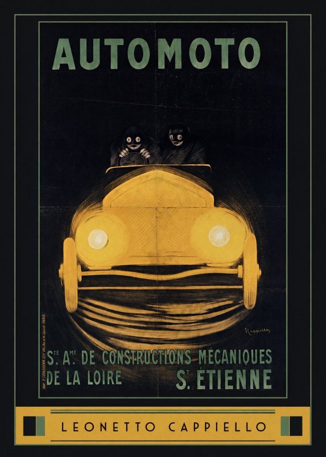 Leonetto Cappiello Automoto No6 - Póster