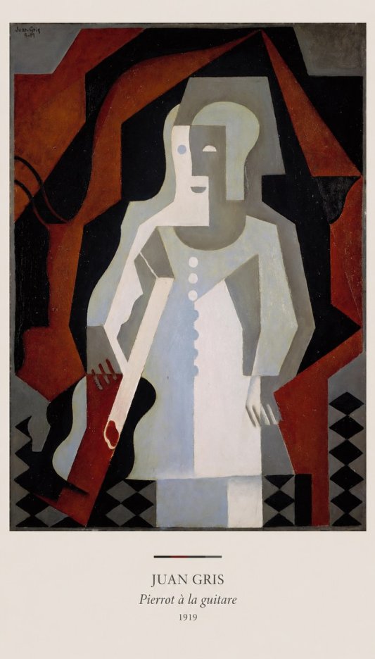 Juan Gris Pierrot À La Guitare No6 - Póster