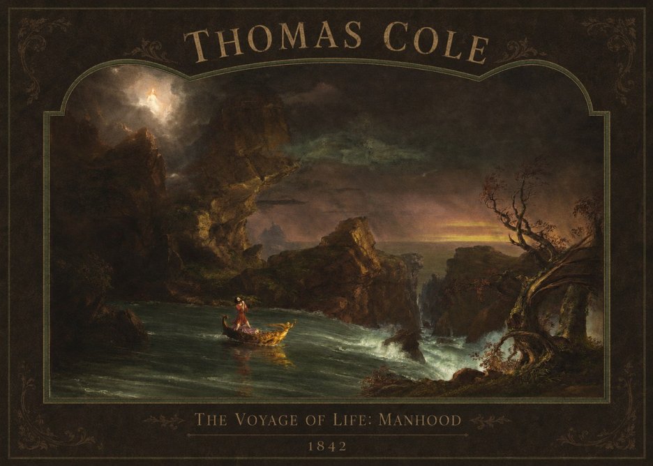 Thomas Cole The Voyage of Life: Manhood III No2 - Póster