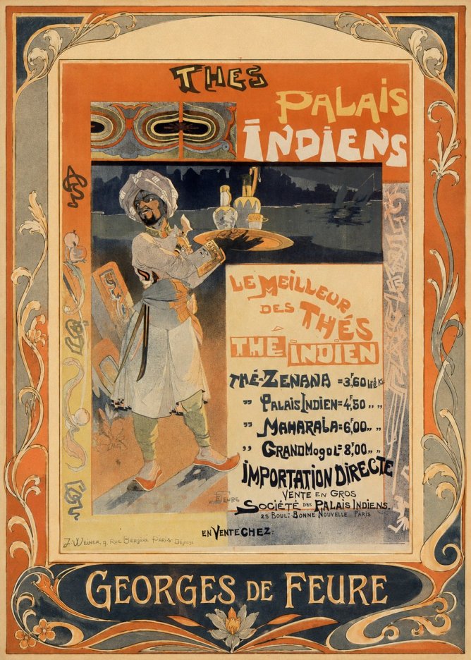Georges de Feure Palais Indiens No1 - Póster