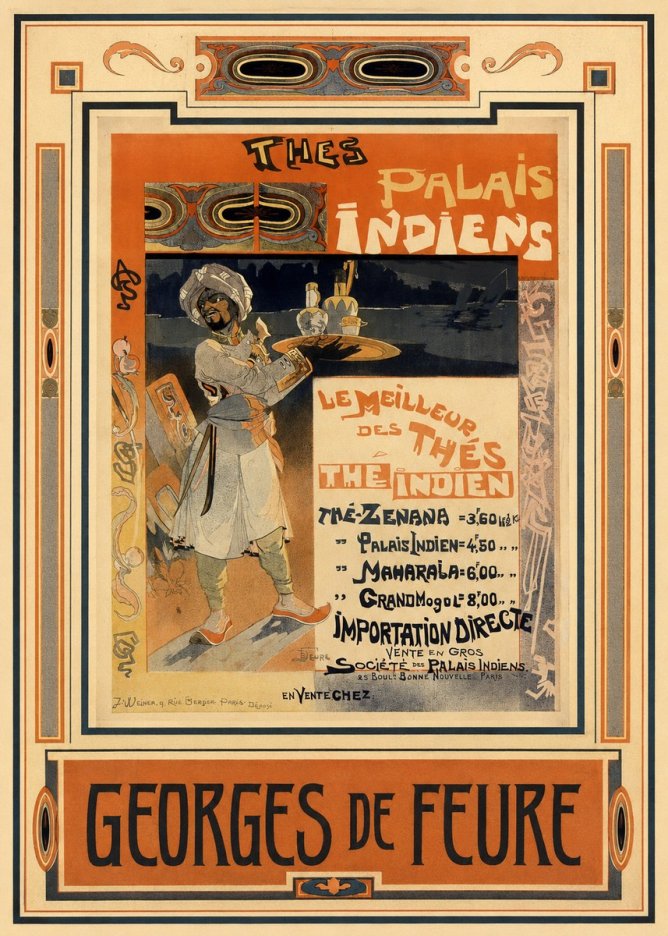 Georges de Feure Palais Indiens No3 - Póster