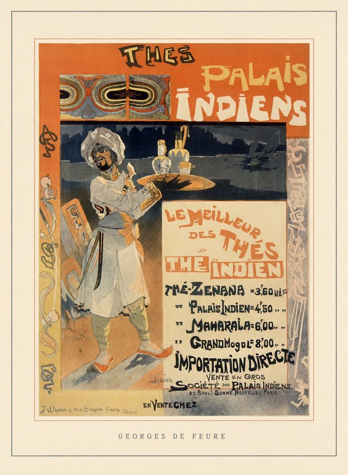 Georges de Feure Palais Indiens No4 - Póster