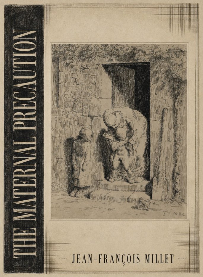 Jean-François Millet The Maternal Precaution No2 - Póster