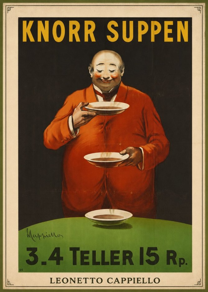Leonetto Cappiello Knorr Suppen No3 - Póster
