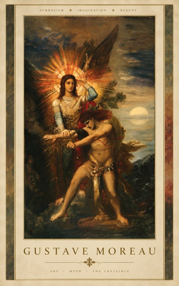 Gustave Moreau The Archangel Michael No3 - Póster