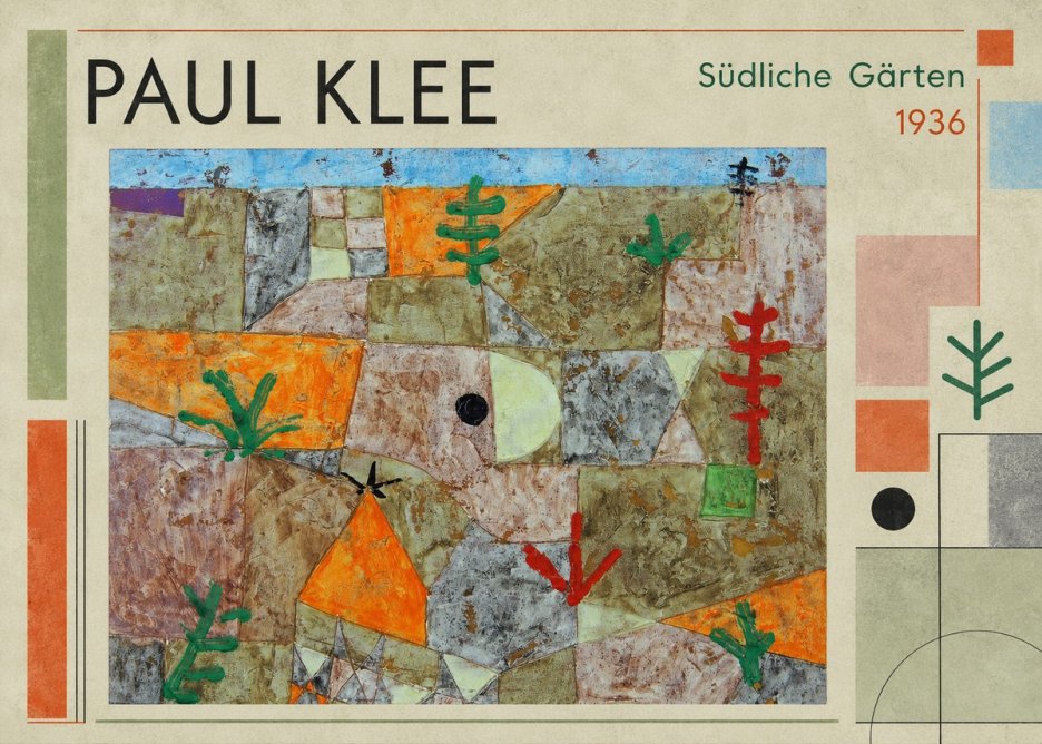 Paul Klee Südliche Gärten No1 - Póster