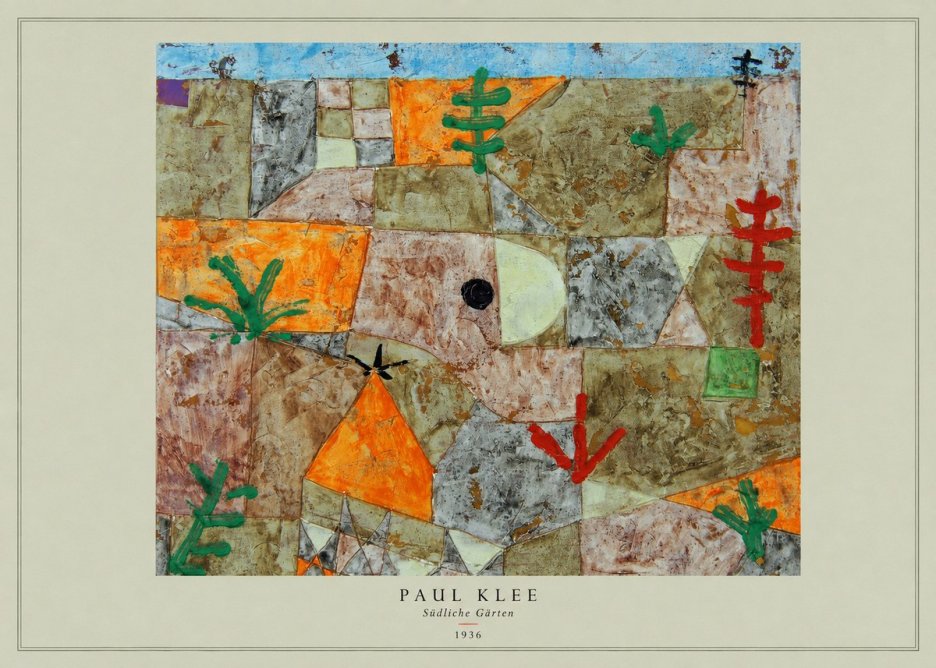 Paul Klee Südliche Gärten No4 - Póster