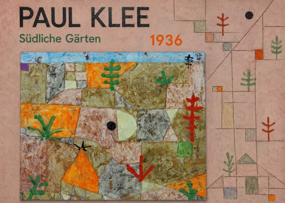 Paul Klee Südliche Gärten No5 - Póster