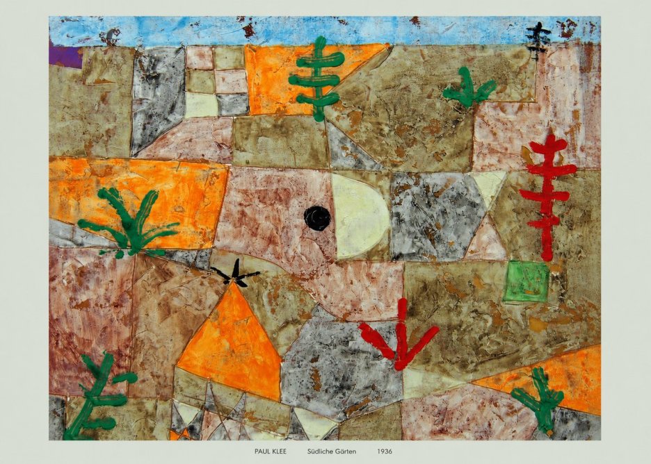 Paul Klee Südliche Gärten No6 - Póster