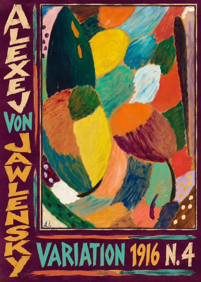 Alexej von Jawlensky Variation 1916 N.4 No5 - Póster