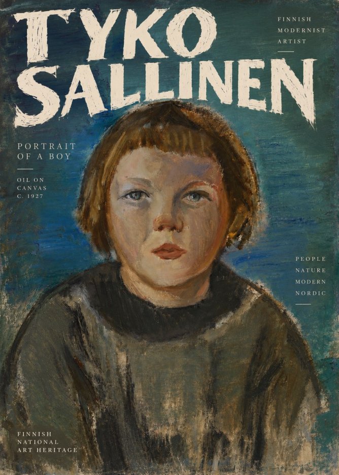 Tyko Sallinen Portrait of a Boy No2 - Póster