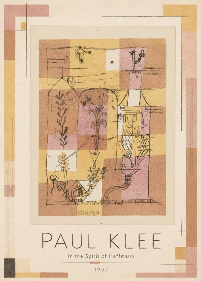 Paul Klee In the Spirit of Hoffmann No1 - Póster