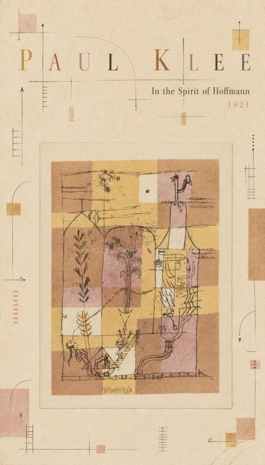 Paul Klee In the Spirit of Hoffmann No4 - Póster