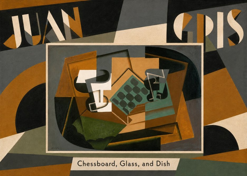 Juan Gris Chessboard, Glass, and Dish No5 - Póster