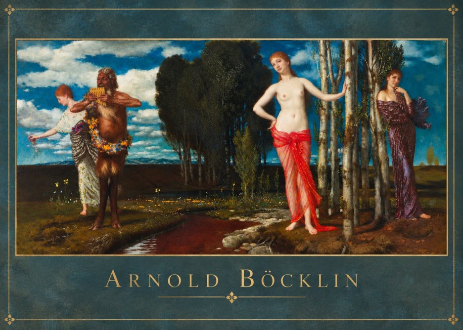 Arnold Böcklin Spring Evening No2 - Póster