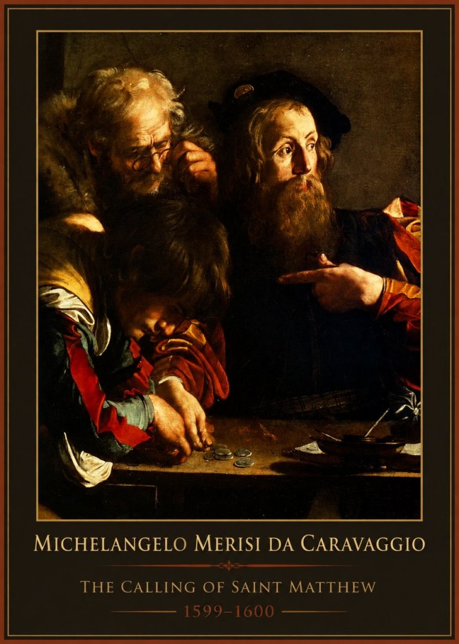 Michelangelo Merisi da Caravaggio The Calling of Saint Matthew II No1 - Póster