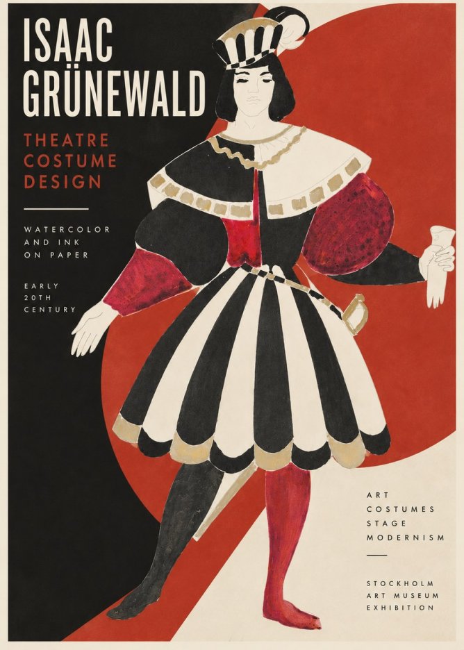 Isaac Grünewald Costume Design XI No2 - Póster
