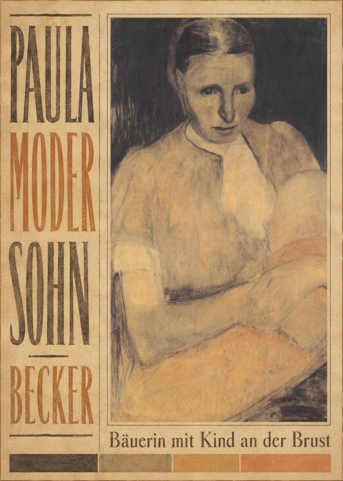 Paula Modersohn-Becker Bäuerin Mit Kind an Der Brust No5 - Póster