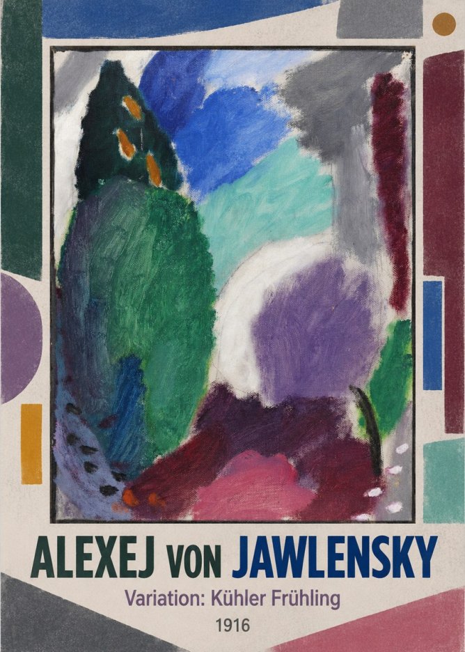 Alexej von Jawlensky Variation: Kühler Frühling No1 - Póster