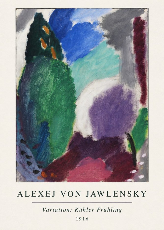 Alexej von Jawlensky Variation: Kühler Frühling No3 - Póster